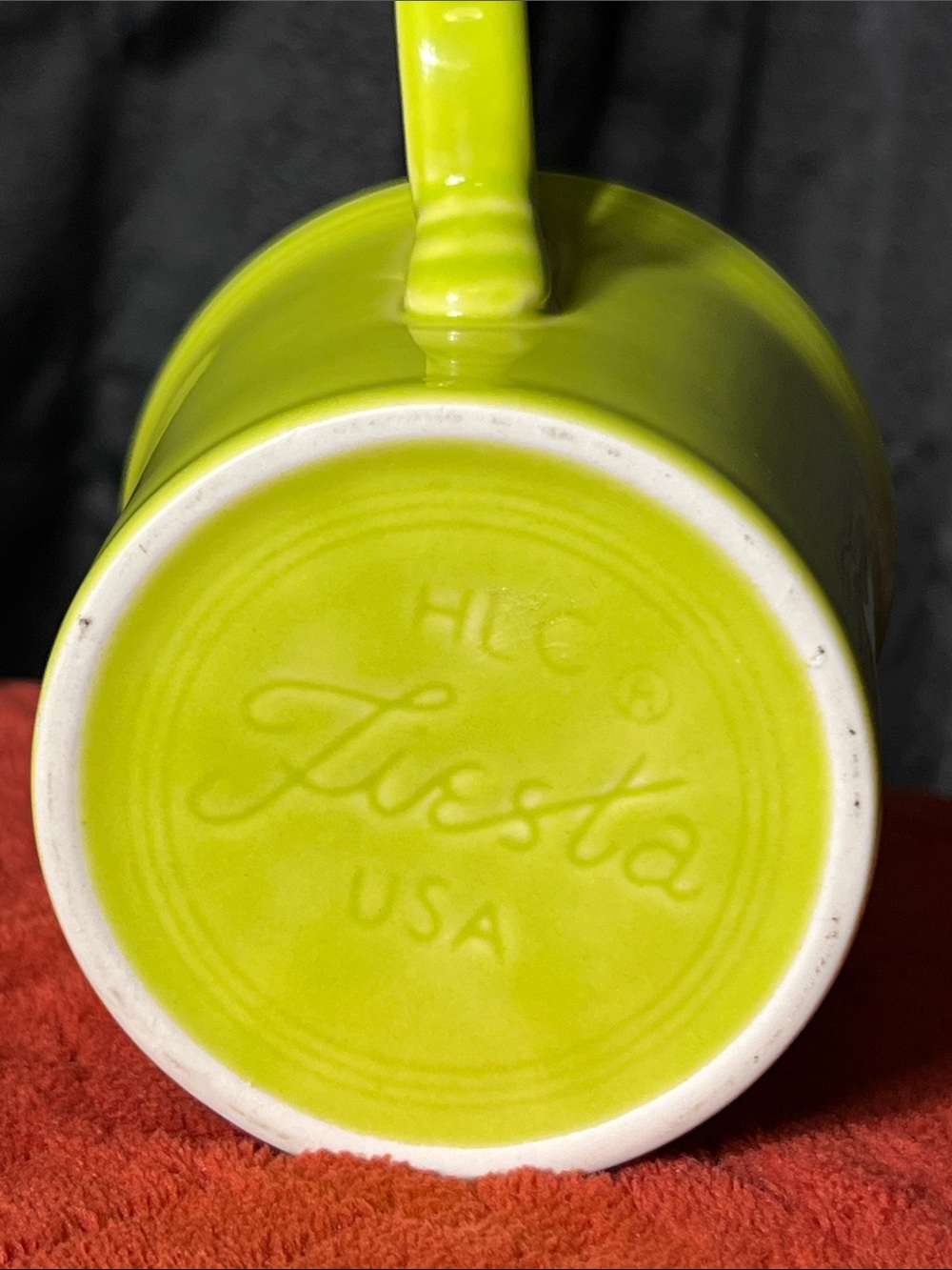 Fiestaware Lemongrass Yellow Ceramic Mug with Round Handle - Picture 4 of 4